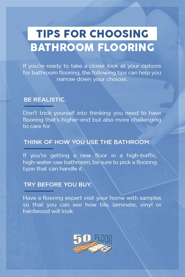 选择浴室地板的提示