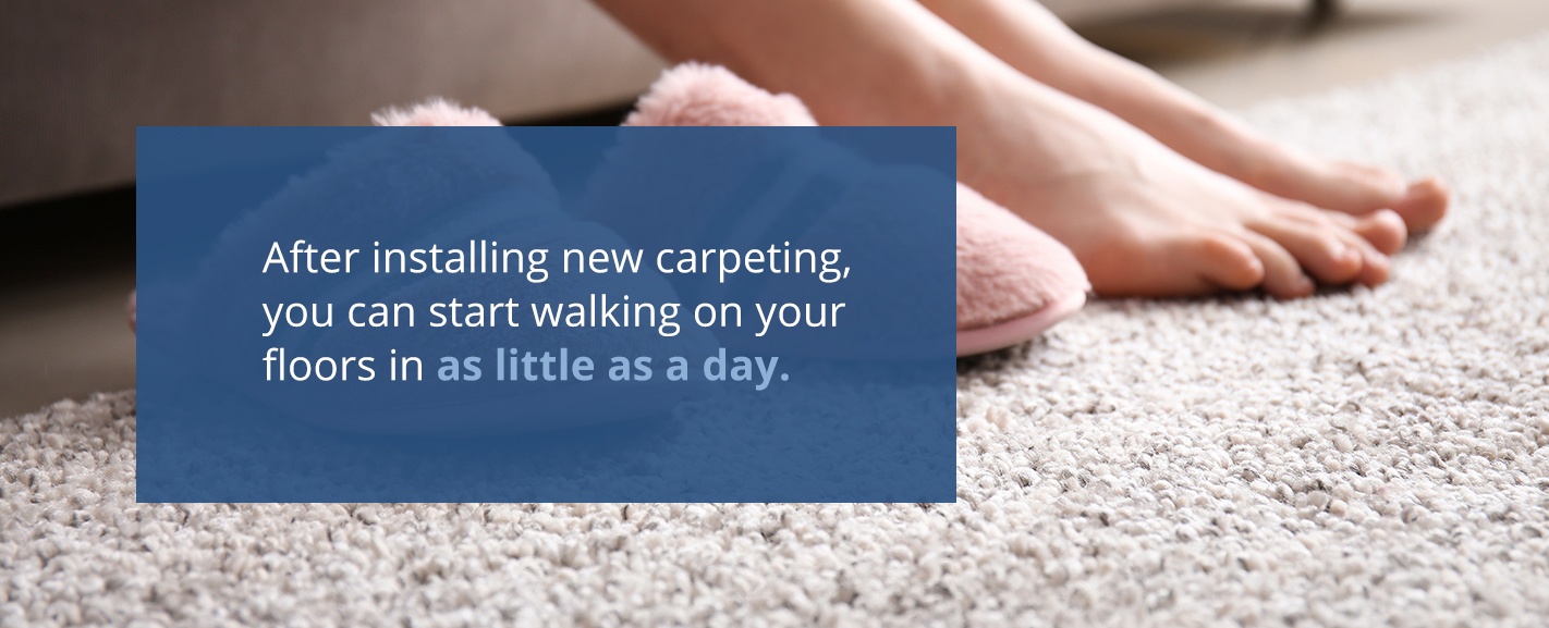 你多久能在新地毯上行走?