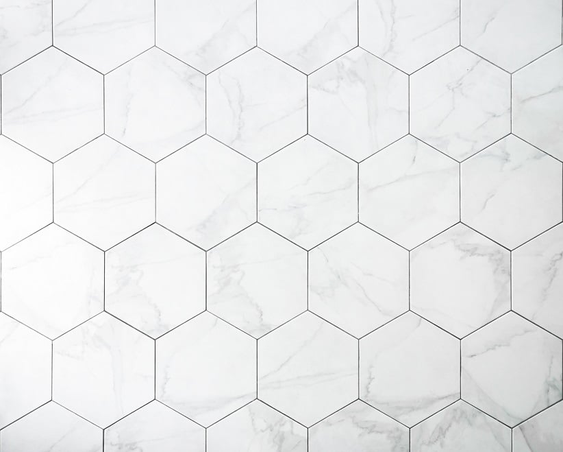 六角形瓷砖地板