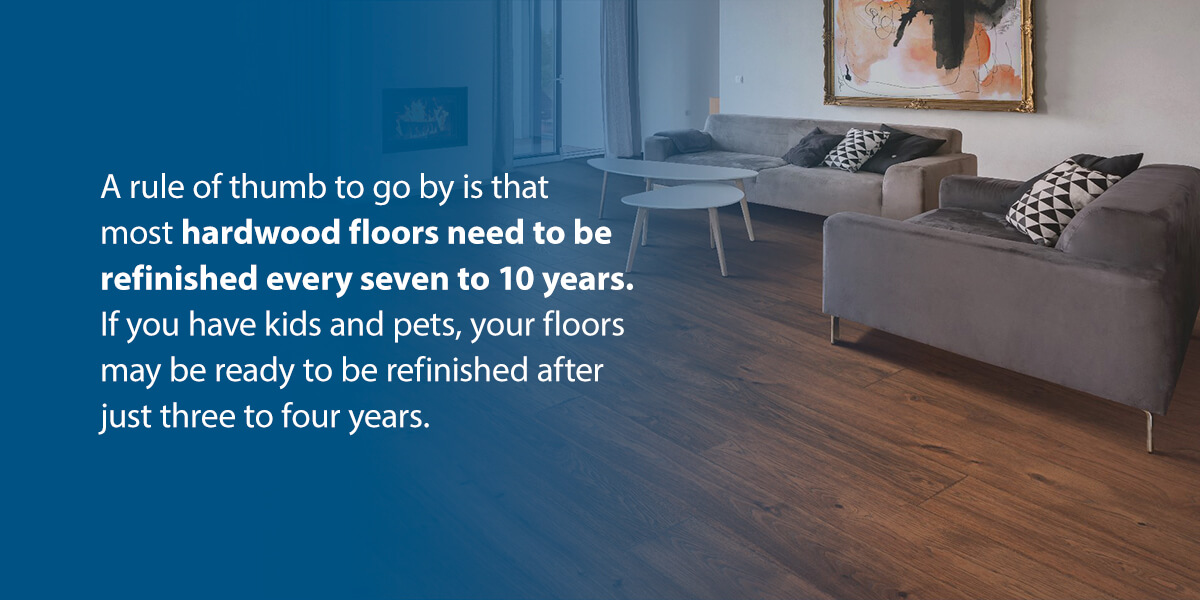 硬木地板每7-10年重新装修一次
